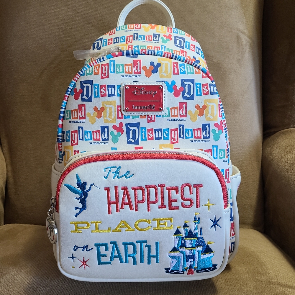 Loungefly 65th Anniversary Disneyland Limited "Happiest Place on Earth" Backpack